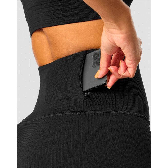 Ribbed Define Seamless Pocket Tights Sort