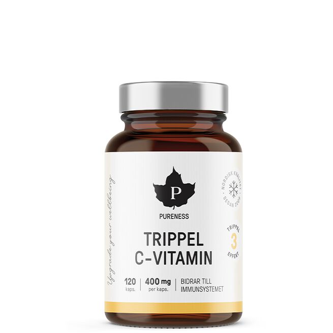 Trippel C-vitamin 120 kapsler