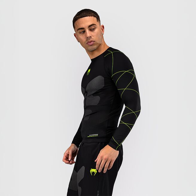 Training Camp 4.0 Rashguard Langærmet Sort Grøn