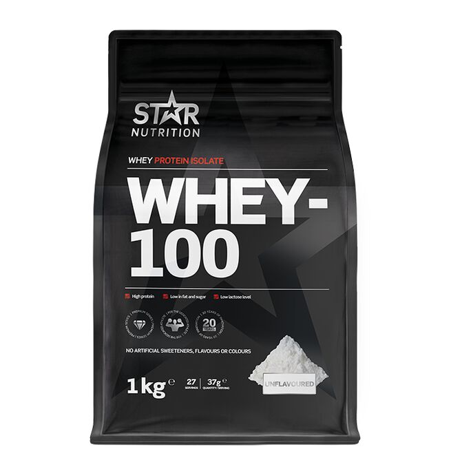 Whey-100 Valleprotein 1 kg Naturell