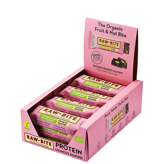 12 x Frugt & Nødde bar 50 g Protein/Mandel