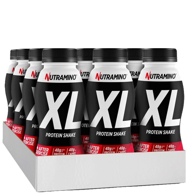 12 x Nutramino Protein XL Shake, 475 ml Jordgubb