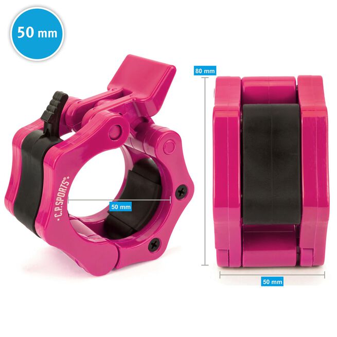 Jaw Lock låseklemmer 50 mm Rosa