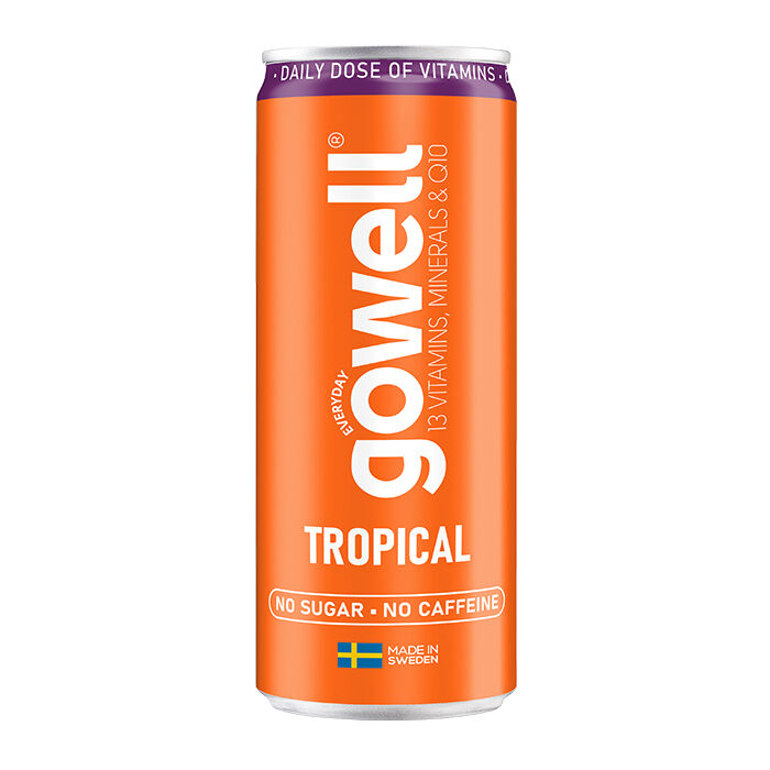 24 x GoWell Functional Drink kasse 33 cl Tropical