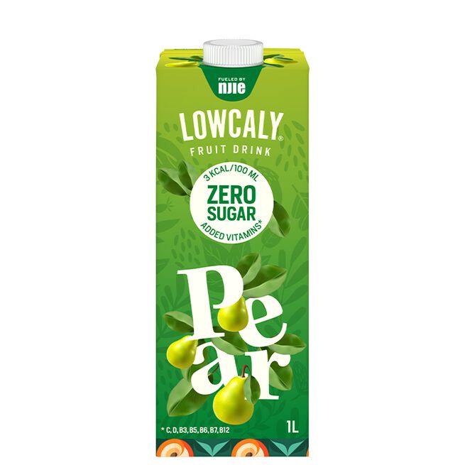Lowcaly Frugtdrik 1000 ml Pear