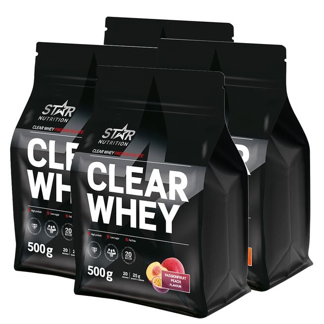 4 x Clear Whey Whey Protein 500 g