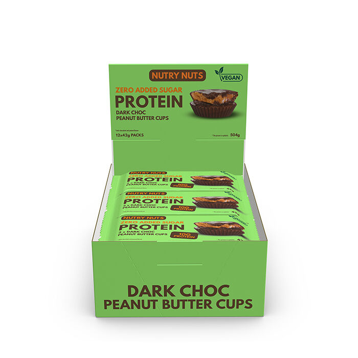 L&aring;da Nutry Nuts Protein Peanut Butter Cups 42 g Dark Choc
