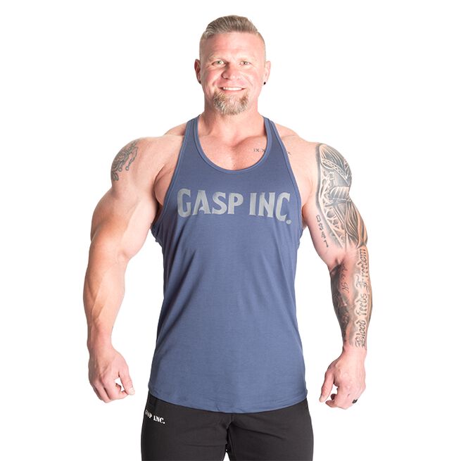 Essential T-Back Top Lyseblå