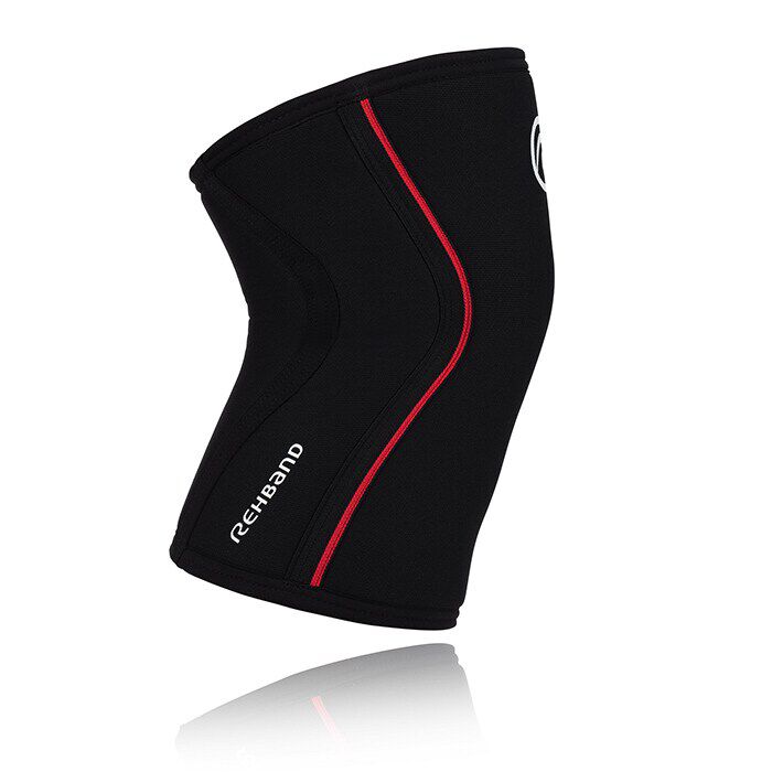RX Knee Sleeves 7mm Sort/R&oslash;d