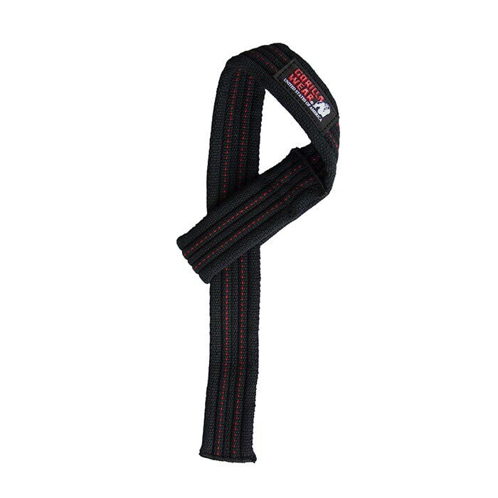 Hardcore Lifting Straps Sort/R&oslash;d