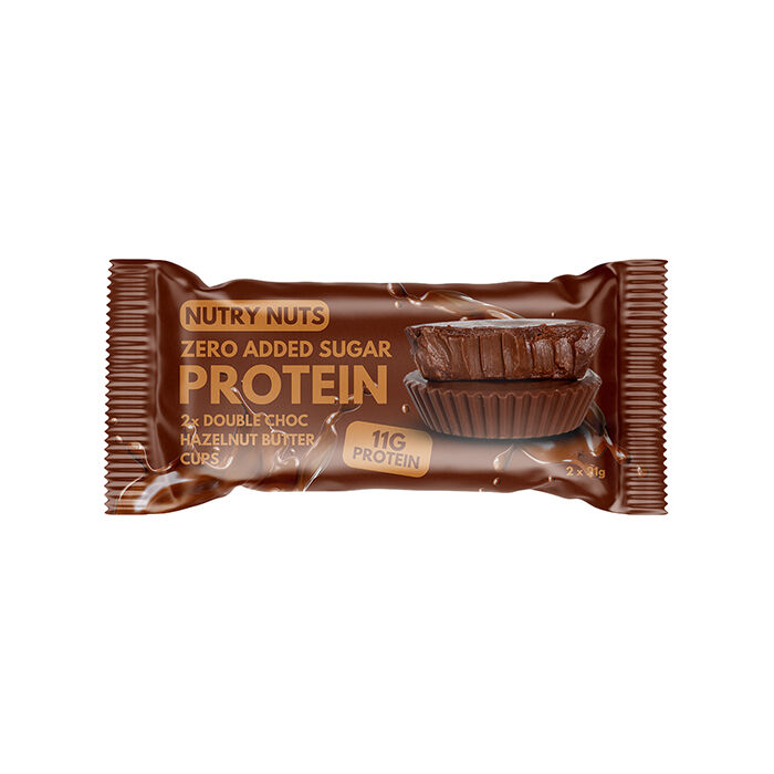 L&aring;da Nutry Nuts Protein Peanut Butter Cups 42 g Double Choc Hazelnut