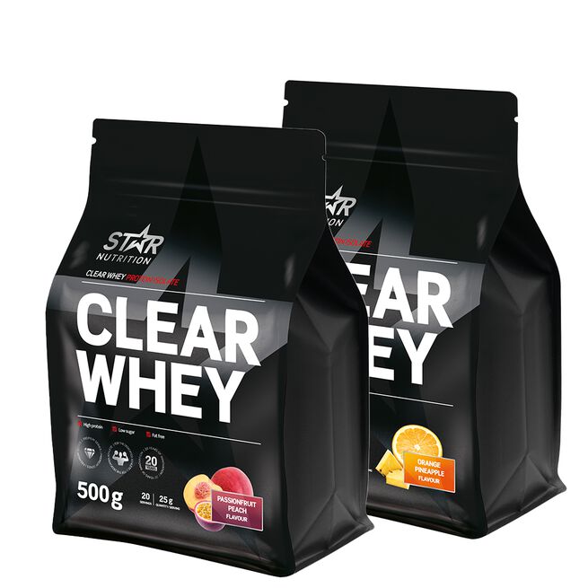2 x klart Valleprotein 500 g