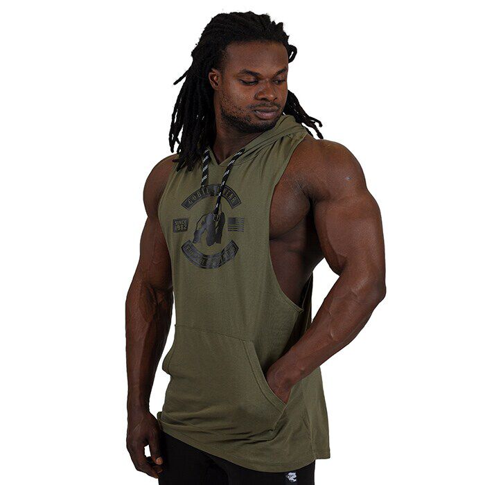 Kob Lawrence Hooded Tank Top Army S Bodyman