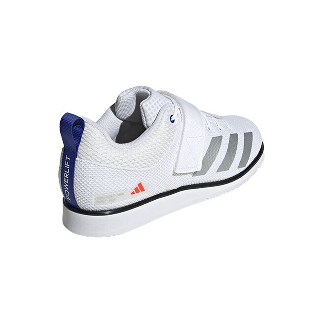 Powerlift 5 Sko Hvid Sølv