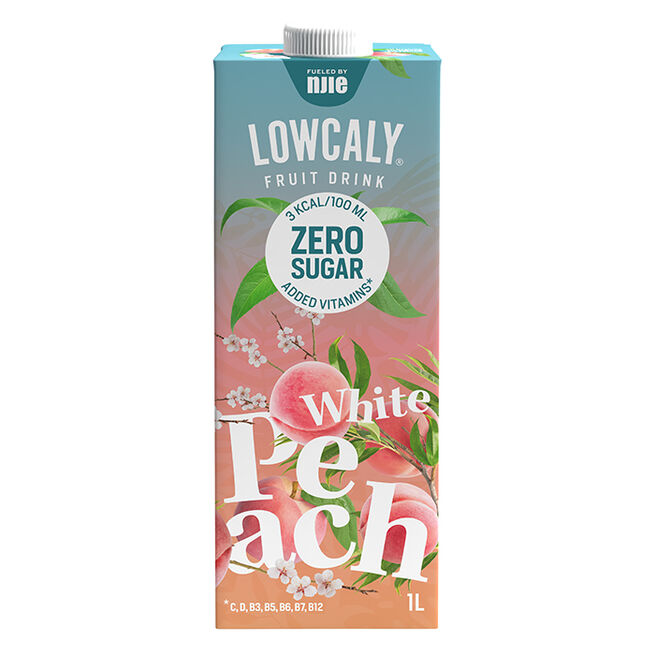 Lowcaly Frugtdrik 1000 ml White Peach