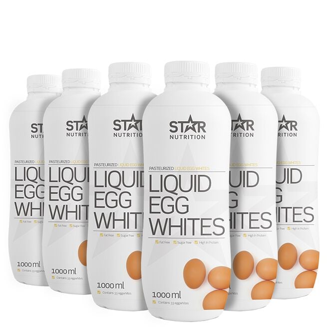 6 x Flydende æggehvider, BIG BUY 1000 ml