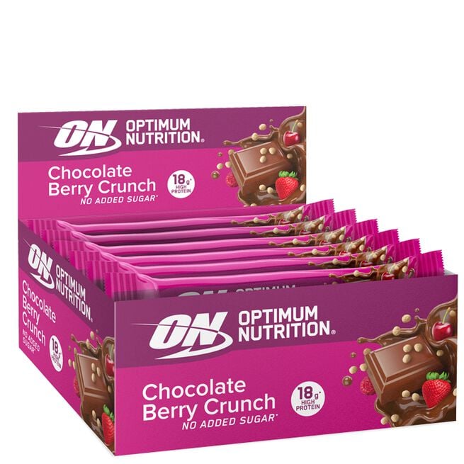 12 x Optimum Proteinbarer 55-59 g Chocolate Berry Crunch