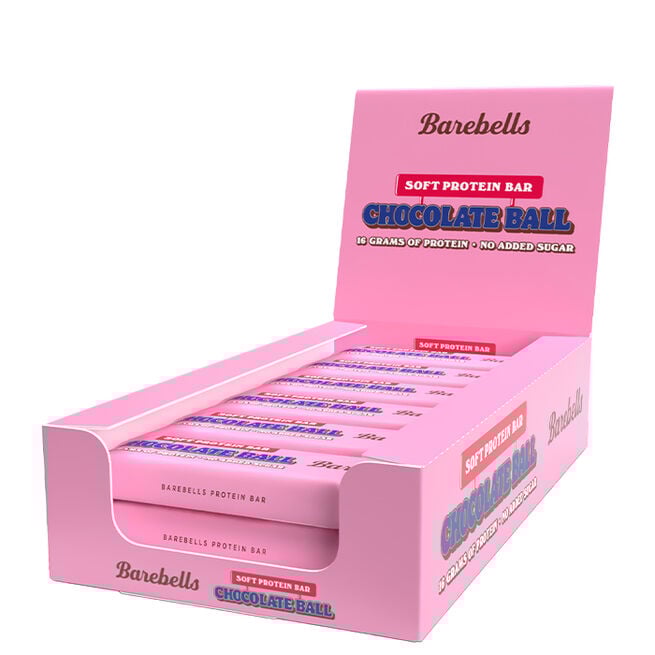 12 x Barebells Protein Bar, 55 g Soft Chocolate Ball