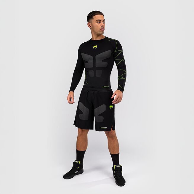 Training Camp 4.0 Rashguard Langærmet Sort Grøn