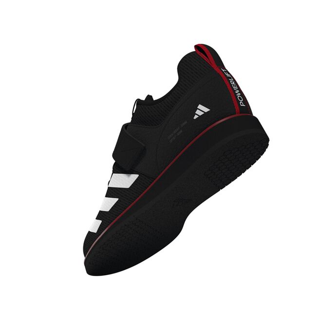 Powerlift 5 Sko Sort Hvid Rød