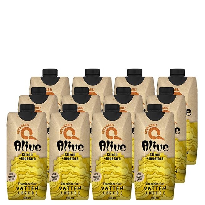 FP24006 12 x ALIVE, 500 ml, Citron/Ingefær