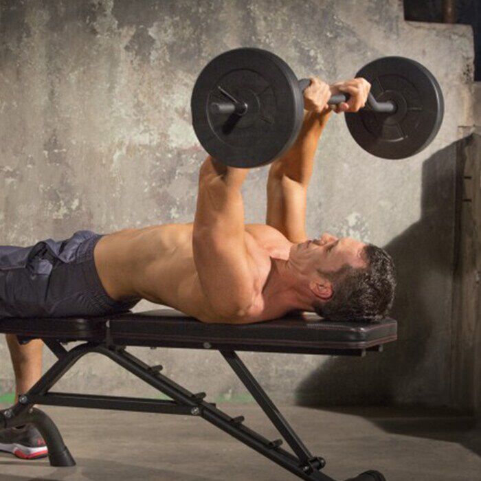 Justerbart Curl bar S&aelig;t 23 kg