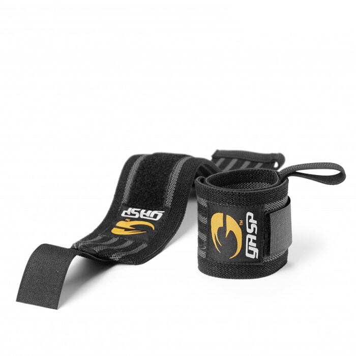 Hardcore Wrist Wraps Sort/Gr&aring;