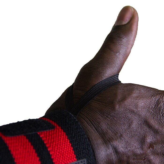 Wrist Wraps Pro Sort/R&oslash;d