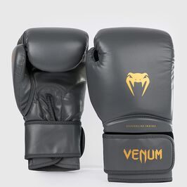 Venum Contender 1.5 Boxing Gloves, Grey/Gold, 10oz  Venum Contender 1.5 Boksehandsker, Grå/Guld