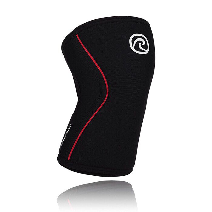 RX Knee Sleeves 7mm Sort/R&oslash;d