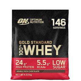 100% Whey Gold Std, 4545 g, Double Rich Chocolate  100% Whey Gold Standard Valleprotein 4545 g Double Rich Chocolate
