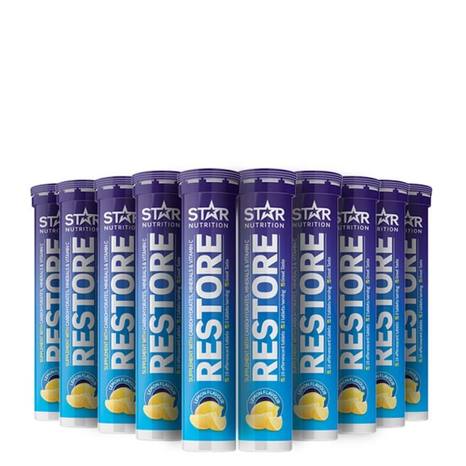 BIGBUY 10 x Restore Electrolytes 16 brusetabletter Citrus