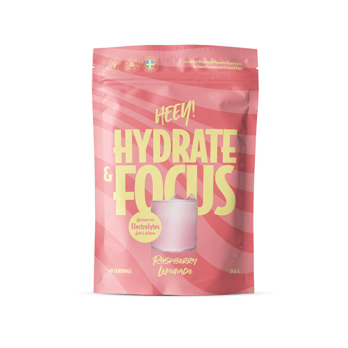 Hydrate & Focus Elektrolyter, Raspberry Lemonade, 240 g Rasberry Lemonade