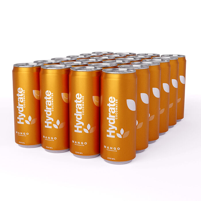 24 x Hydrat kulsyreholdig kokosvand kasse 330 ml original
