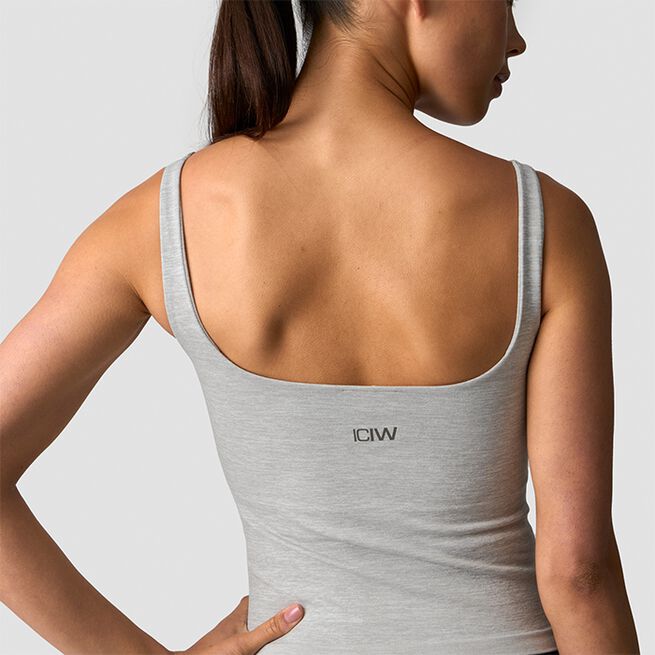 Smooth Seamless 2-i-1 Top Grå