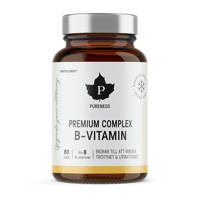 Premium Complex B-vitamin, 60 kapsler
