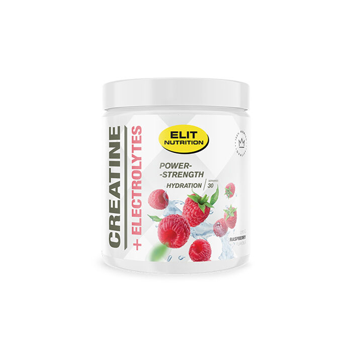 Kreatin + Elektrolyter 300 g (2 smaker) raspberry