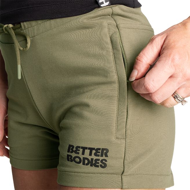Better bodies Empire Soft Shorts, Washed Green