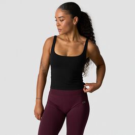 Smooth Seamless 2-in-1 Tank, Black, L  Smooth Seamless 2-i-1 Top Sort