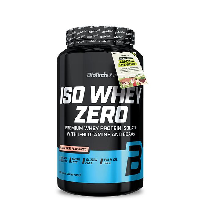 Iso Whey Zero Laktose reduceret Valleproteinisolat 908 g Strawberry