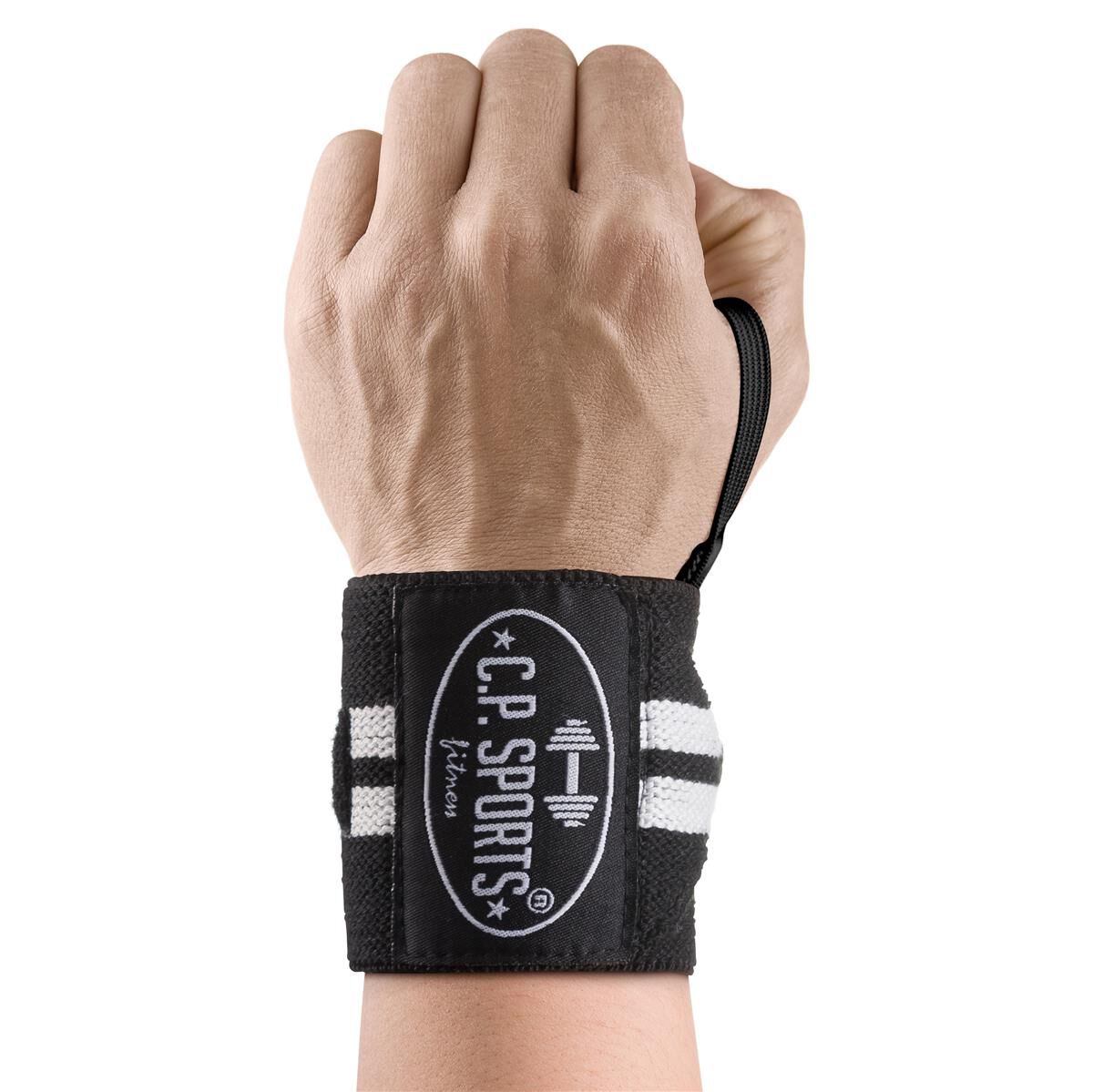 H&aring;ndledsbind 30 cm Sort-hvid  