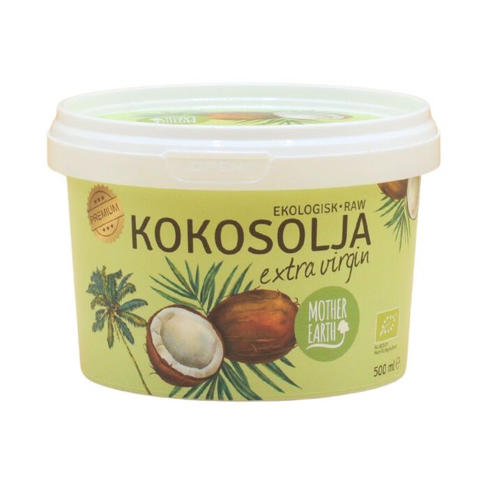 Kokosolie Extra Virgin Raw &Oslash;kologisk 500 ml