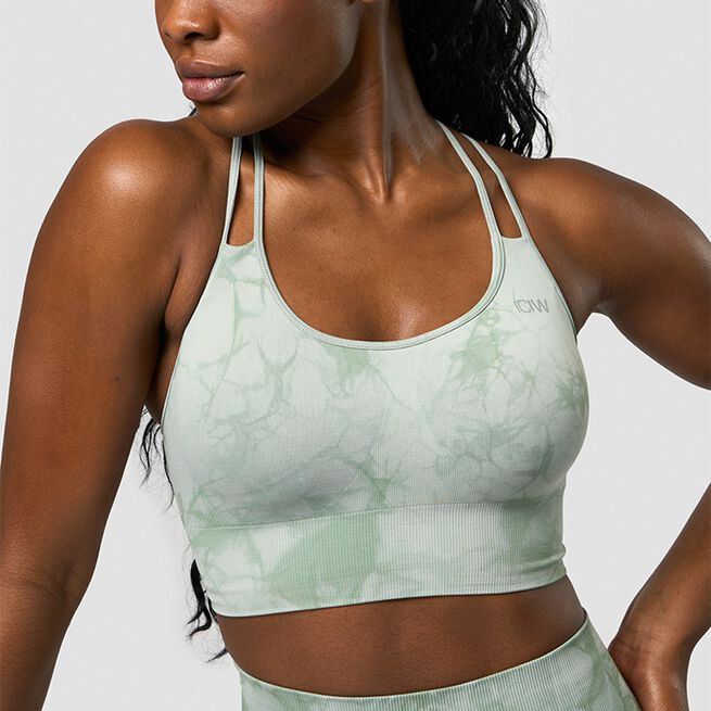 Define Seamless Tie Dye Sport-BH Grøn