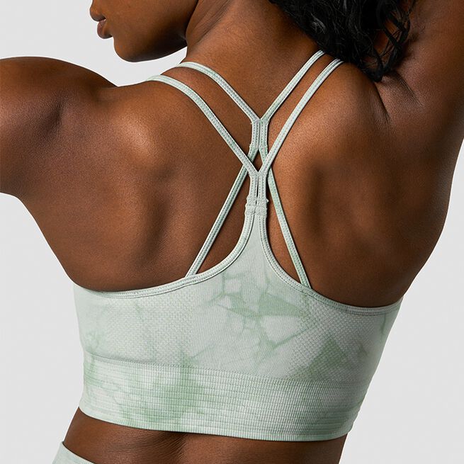 Define Seamless Tie Dye Sport-BH Grøn