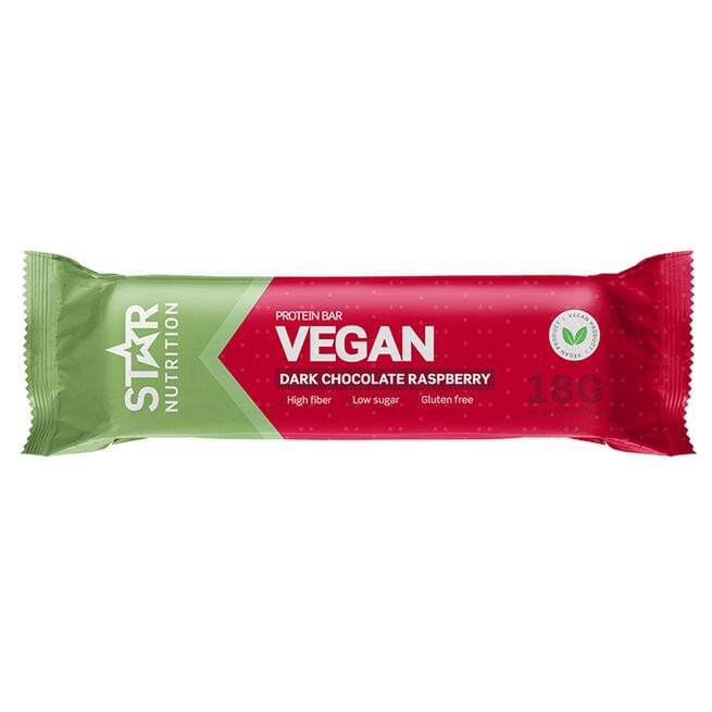 Vegansk proteinbar 55 g Raspberry Chocolate