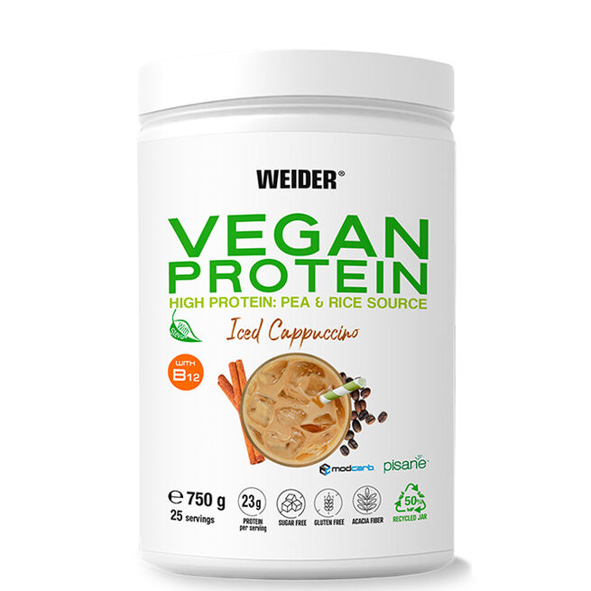 Vegansk proteinpulver 750 g Iced Cappuccino