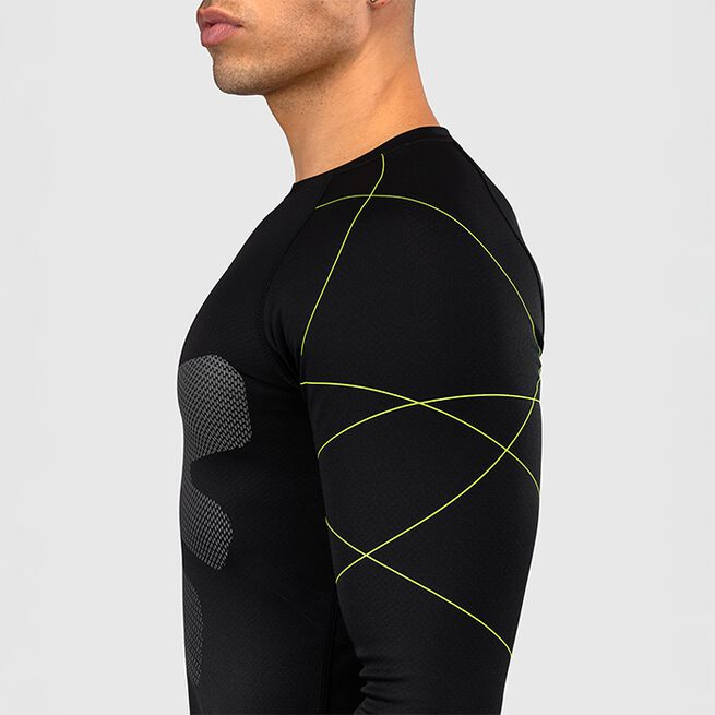 Training Camp 4.0 Rashguard Langærmet Sort Grøn