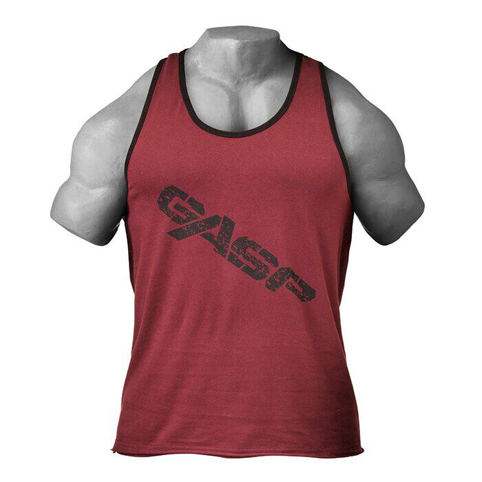 Vintage T-Back Top M&oslash;rker&oslash;d