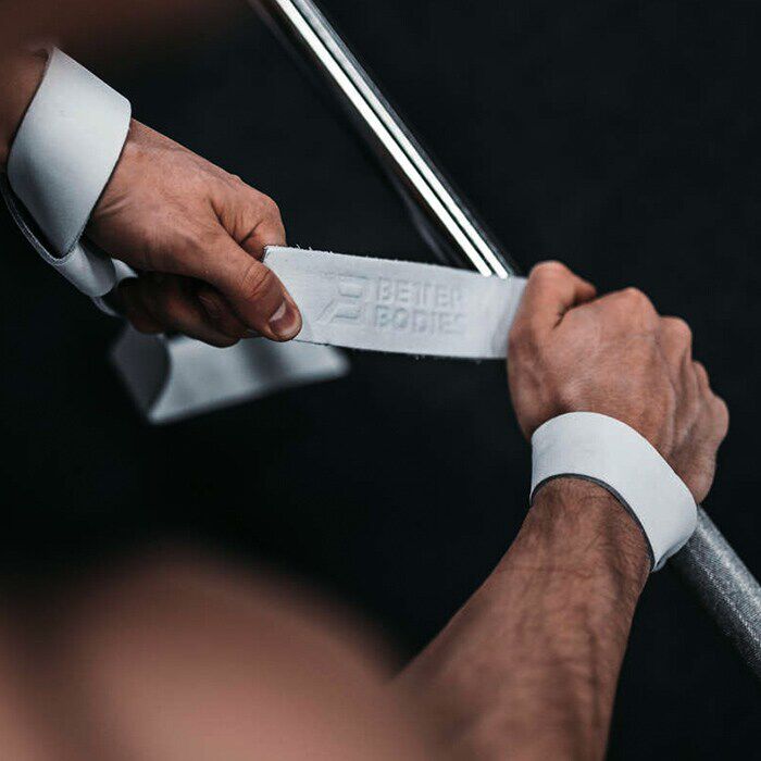 Lifting Straps L&aelig;der Gr&aring;