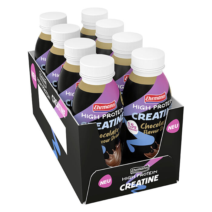 8 x Ehrmann High Protein Creatine Drik Chokolade 330 ml Chocolate